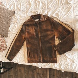 Wilson Leather Striped Jacket